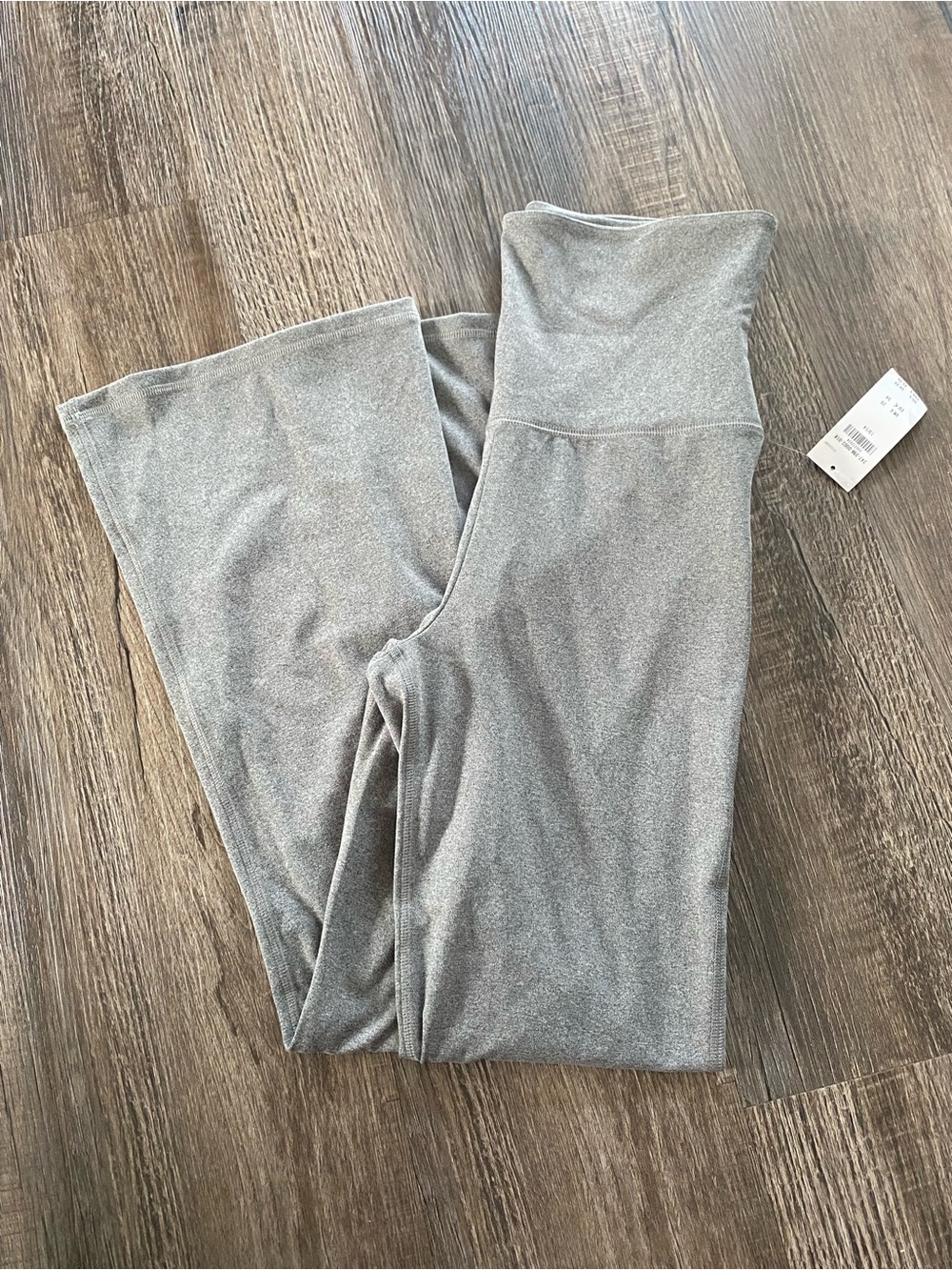 Girls' Gray High-Waist Flare Leggings Abercrombie kids